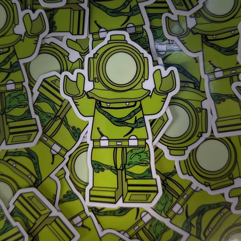 Mysteries Inc. - Ghost Diver Glow in the Dark Sticker