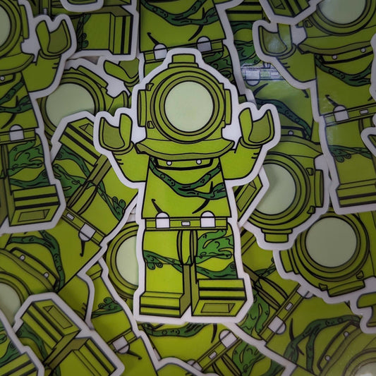 Mysteries Inc. - Ghost Diver Glow in the Dark Sticker