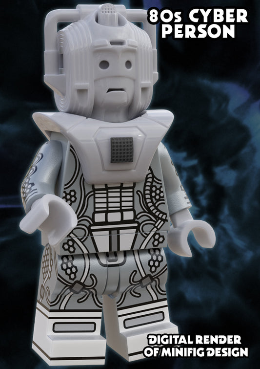 Preorder Doctor How? - 80s Cyber Person Custom Minifigure